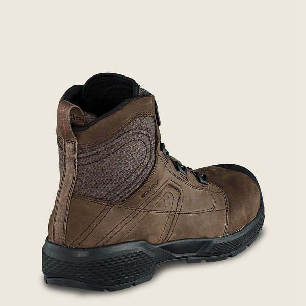 Safety Støvler Herre - Red Wing Exos Lite - 6-Inch Waterproof Toe - Mørkebrune - LHOYFI-670